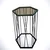 Hanah home Klub sto Cetrus 40x62x35cm Antracit