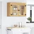 Cabinet SKI Medeno Smeđa 80 x 32 x 60 cm Čvrsto borovo drvo