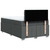 vidaXL Box spring postelja z vzmetnico temno siva 120x190 cm blago