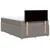 Vidaxl Box spring postelja z vzmetnico taupe 120x190 cm blago