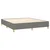vidaXL Box spring postelja z vzmetnico LED temno siva 160x200 cm blago