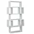 Hanah Home Polica 84x160x30cm Bela