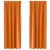 vidaXL Zavese z zavesami 2 pcs Svetlo oranžna 225 x 140 cm Poliester