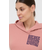 Bombažen pulover The North Face ženska, roza barva, s kapuco
