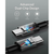 Anker kabl 240W Type C/Type C 0,9m crna