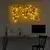 Wallity Zidna dekoracija World Map Led 010, 58 x 100 cm, Crna