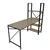 Hanah home Radni sto 160x148x60?cm Hrast-Crni