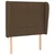 Den Box spring postelja z vzmetnico temno rjava 80x200 cm blago