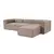 Atelier del Sofa Ugaona garnitura Fora 296x66x185cm Braon
