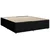 Vidaxl Box spring postelja z vzmetnico črna 180x200 cm blago