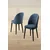Hanah Home set trpezarijskih stolica Mara 4 kom, antracit tkanina Babyface, crne metalne noge