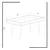 Hanah Home Klub sto Cross 80x48,8x45cm Beli