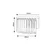 Rabalux Zidna lampa Eloisa, E27 1x25W, L40cm