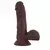 Dildo Fornicator, 19cm, Braon