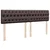 Vidaxl Box spring postelja z vzmetnico temno rjava 180x200 cm blago