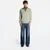 Mikina FRED PERRY Half Zip Sweatshirt Seagrass XL