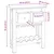 Vidaxl Za omarice Rjava 60 x 30 x 70 cm Trdna obnovljena les