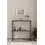 Hanah Home komoda Oskar, 80 cm, crna / dimljeno staklo