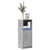 Komoda s LED svjetlima siva boja betona 38x34x100 cm drvena