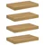 Polica na zidu 4 pcs Smeđa 40 x 23,5 x 4 cm Konstruirano drvo