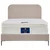 MID.YOU POSTELJA BOXSPRING  x , tekstil, leseni material bež