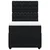 Box spring krevet s madracem crni 100x200 cm baršunasti