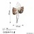 Wallity Zidna dekoracija Fall 1, 45x85 cm, Braon-crna