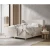 Kremno bela boxspring postelja s prostorom za shranjevanje 200x200 cm Monpelli – Maison de Reve