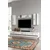 Hanah Home TV komoda Ilay, bela / srebrna