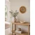 WallXpert boho zidni ukras od rafije DB0012, sa drvenim perlama, O 20 cm