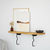 HANAH HOME Zidna polica Edera Black Oak