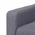 2-dijelni set sofa od tkanine sivi