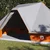 Tipi šator s krovom Siva i narančasta 680 x 430 x 270 cm taft