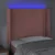 LED uzglavlje ružičasto 83x16x118/128 cm baršunasto