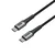 SUPERIOR USB data kabal SU-K102, Pleteni , Fast, 60W, 3A, Type C na Type C , 1m, Crni