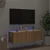 Zidni TV ormarić s LED svjetlima boja hrasta 100 x 35 x 31 cm