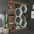 Hanah Home Sueno White Walnut Polica za knjige 140x29.6x177.4cm, Smeđa
