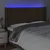 Vidaxl LED posteljno vzglavje temno rjavo 183x16x118/128 cm blago