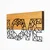 Wallity Zidna dekoracija Love - 323, 58 x 3 x 30 cm,  Crna