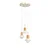 Opviq luster Elwood 20803-SET-30-F, 3 × E27, zeleni