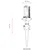 Opviq Spoljna zidna lampa BBO-68162-BSY, 47 cm, IP65, E27, Crna