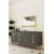 Hanah Home komoda Rany 180, 180 cm, antracit / zlatna