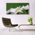 tulup.si Steklena slika Daisy na wall 140x70 cm 2 obešalnika