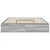 Otomanski krevet s pohranom Sivi Sonoma 203 x 140 x 25 cm