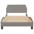 Vidaxl Posteljni okvir Dover taupe 100x200 cm blago