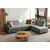 ATELIER DEL SOFA Ugaona garnitura S Loft Right Sea Green