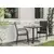 IWHOME Vrtna jedilna garnitura REUS + 2 stoli MADRID Antracit