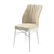 Hanah Home set trpezarijskih stolica Flex 2 kom, krem tkanina Babyface, bele drvene noge