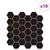 Heksagonska pločica 10 pcs Crna 30 x 30 cm Poliuretan i PET