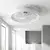 Brilagi - LED prigušiva plafonski ventilator LED/40W/230V prečnika 48 cm bela + daljinski upravljač